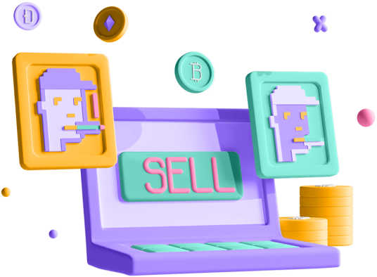 Choose a
        platform to sell
        your NFT image